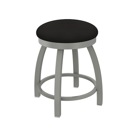 Holland Bar Stool Co 18" Swivel Vanity Stool, Nickel Finish, Canter Espresso Seat 80218AN003